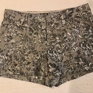 Lauren Conrad Brocade Metallic Shorts